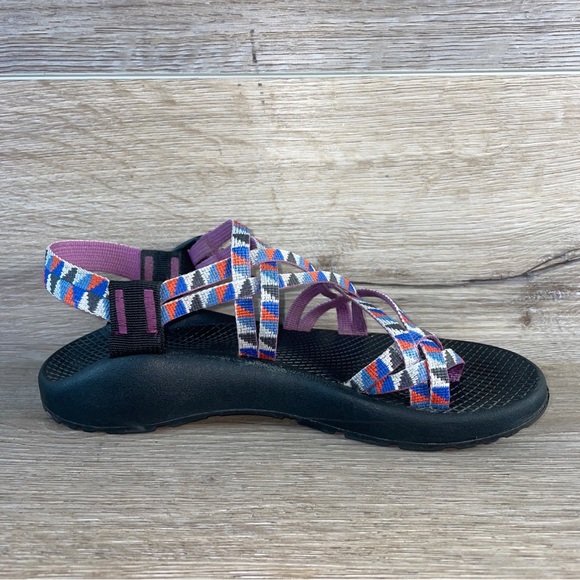 Chaco Women's Z/Cloud X2 Remix Poplin Berry Sport Outdoor Sandals Size 8 Purple - Picture 6 of 10